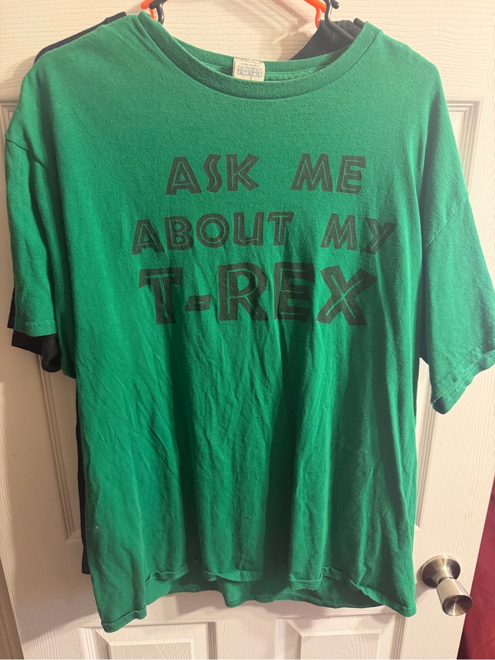 Ask Me About My T-Rex Men's Green Graphic T-Shirt